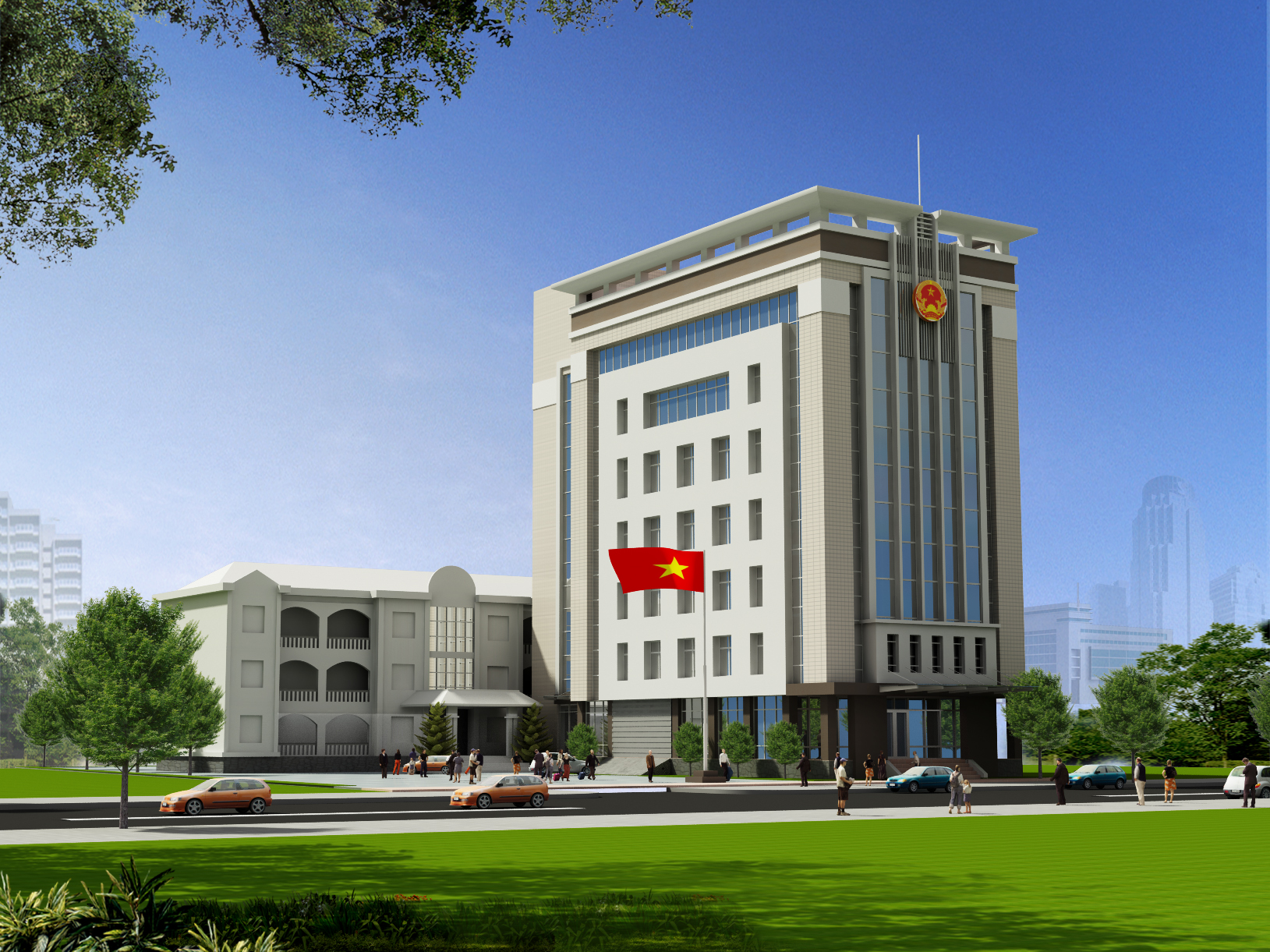 TRỤ SỞ ỦY BAN NHÂN DÂN HUYỆN AN DƯƠNG