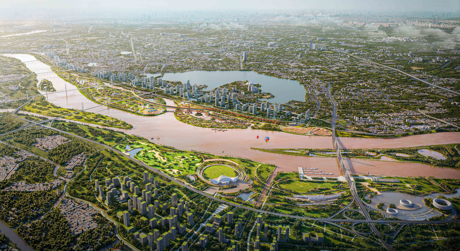 Hà Nội khởi công siêu dự án Trục Đại lộ cảnh quan sông Hồng có vốn đầu tư 855.000 tỷ đồng