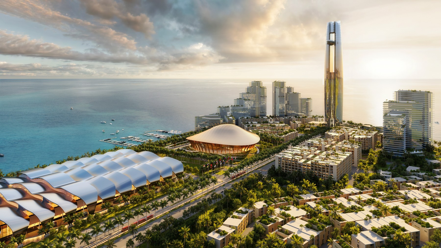 Phối cảnh Trung tâm tổ chức Hội nghị APEC chuẩn bị đầu tư khoảng khoảng 21.860 tỷ đồng theo hình thức PPP