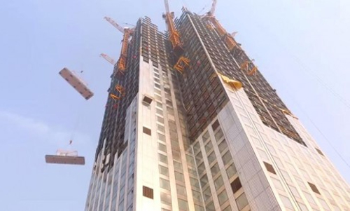 Trung Quốc đạt kỷ lục xây dựng tòa nhà 57 tầng trong mười chín ngày